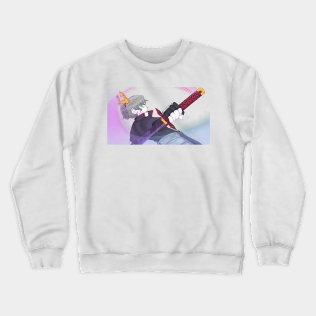 Pixal Slash Crewneck Sweatshirt by Owlhana